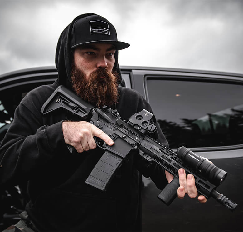 Man holding UIC MOD-1